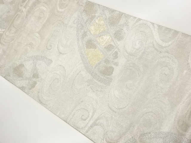 JAPANESE FUKURO OBI / SHELL INLAY / WOVEN SPIRAL